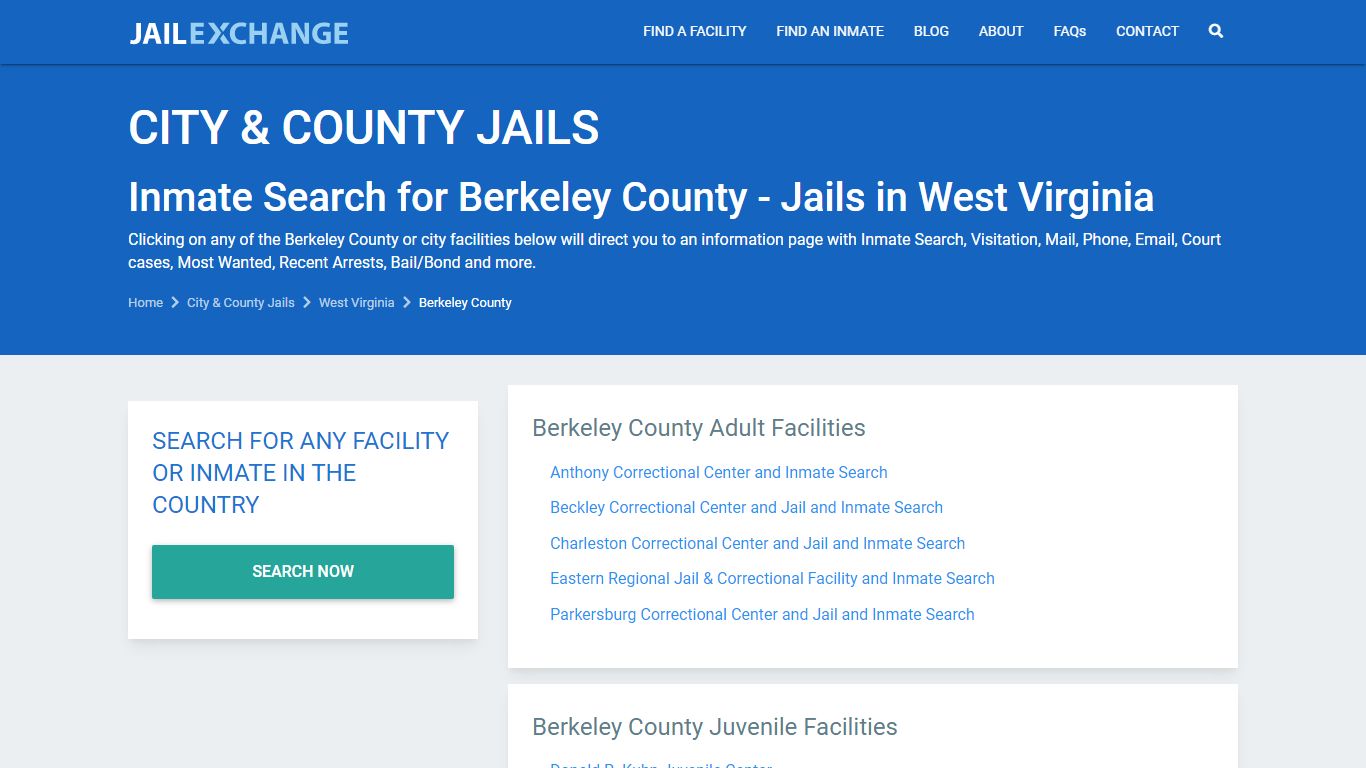 Berkeley County Jail Inmates | Arrests | Mugshots | WV